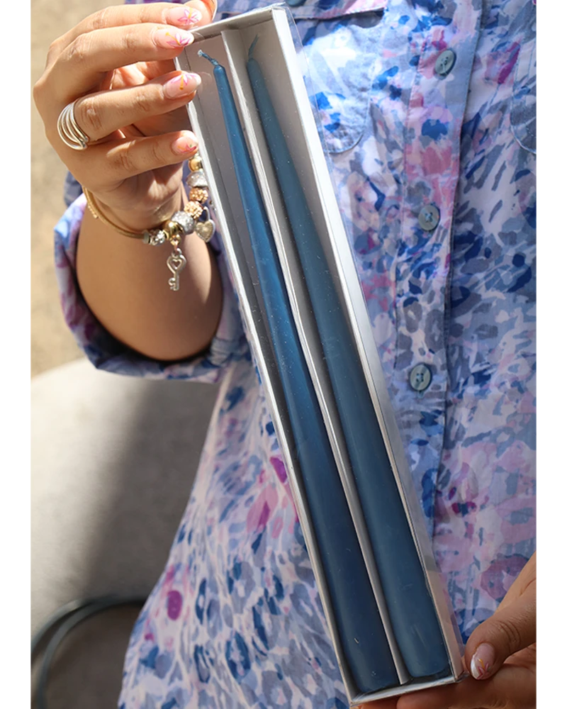 جعبه طلقی شمع قلمی کد 117